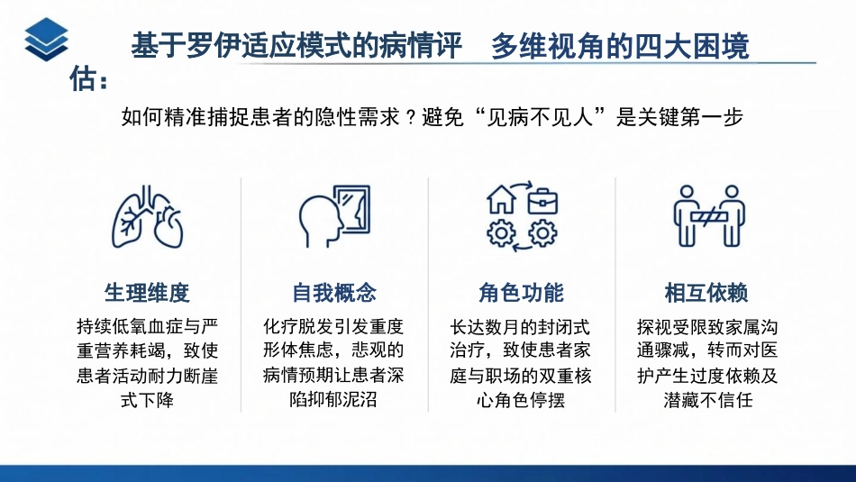 一例霍奇金淋巴瘤合并肺部并发症患者的罗伊适应模式护理个案_第13页
