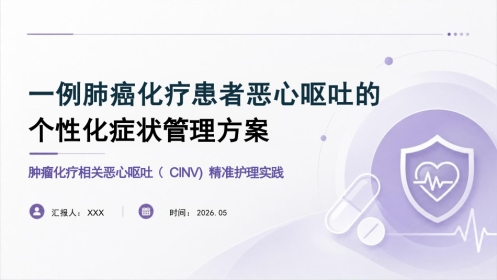 一例肺癌化疗患者恶心恶吐的个性化症状管理方案