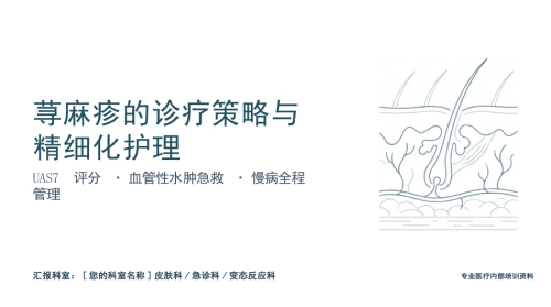 荨麻疹治疗与护理