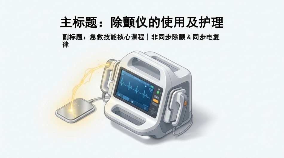 除颤仪的使用及护理_第1页
