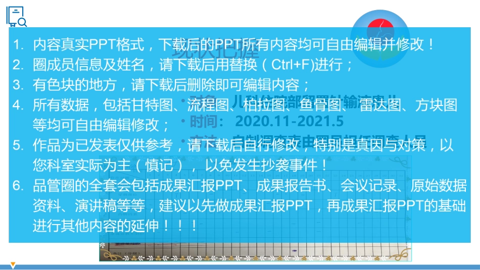提高患儿静脉输液时巡视率医院护理品管圈QCC成果汇报PPT_第14页