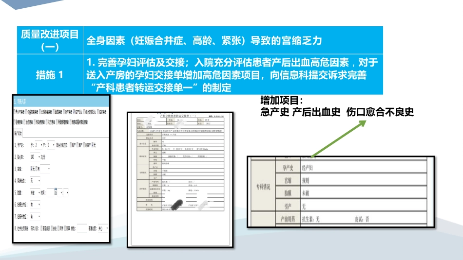 降低阴式分娩产后出血发生率-PDCA_第15页