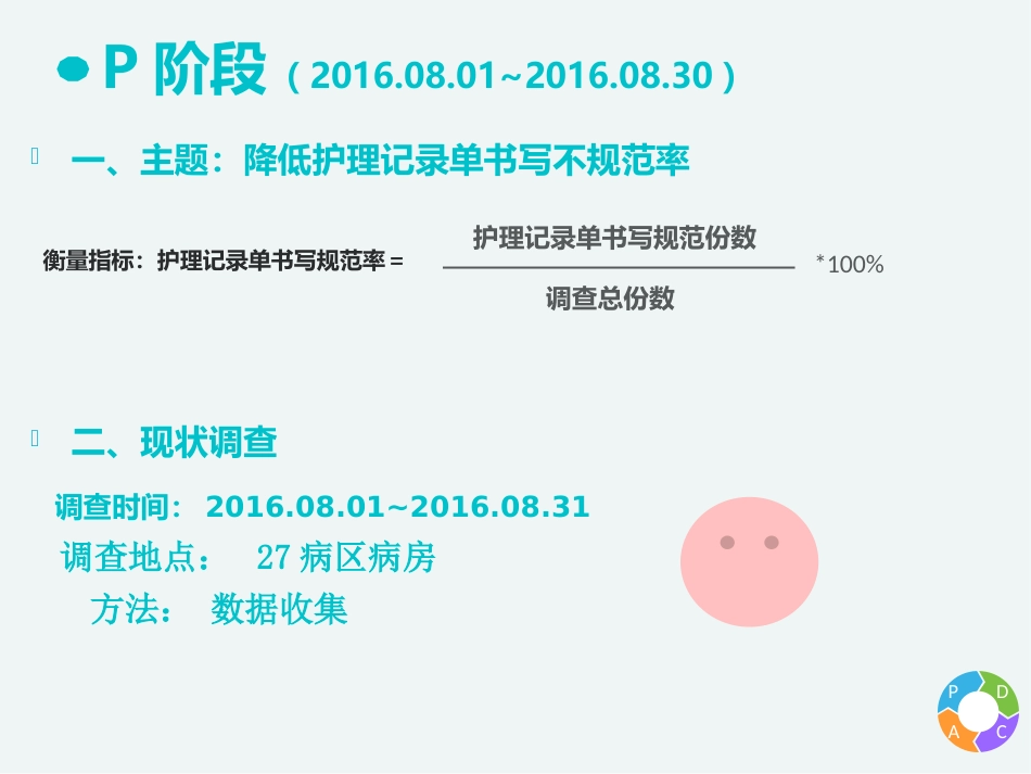 PDCA-护理记录单持续改进-27病区项目报告_第5页