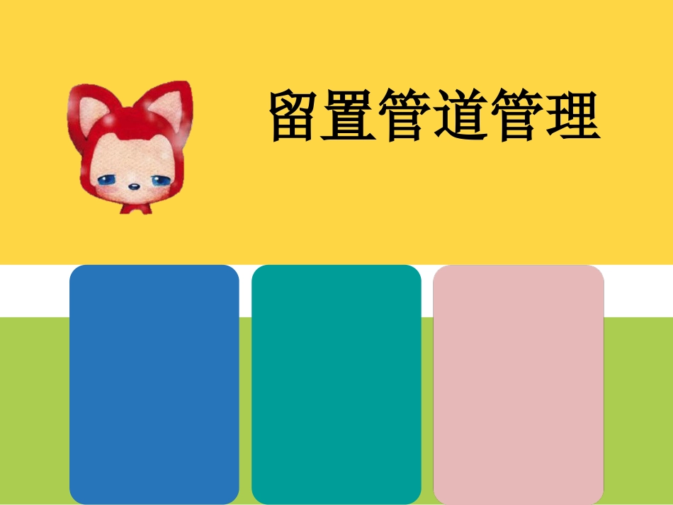 留置管道管理_第1页