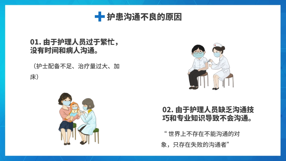 蓝色扁平化医院护患沟通技巧培训_第9页