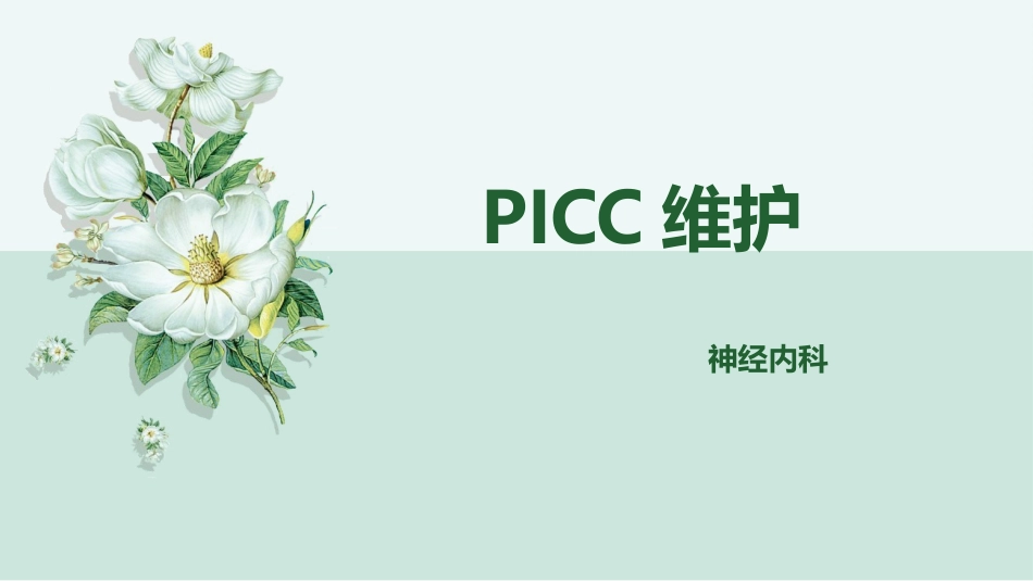PICC维护_第1页