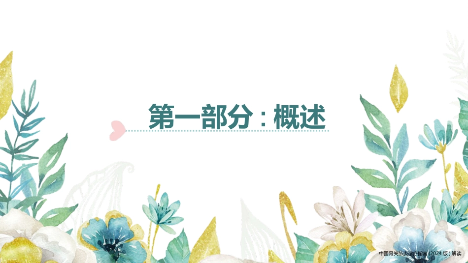 中国骨关节炎诊疗指南(2024版)解读(2024版)_第3页