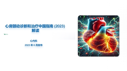 心房颤动诊断和治疗中国指南(2023)--解读