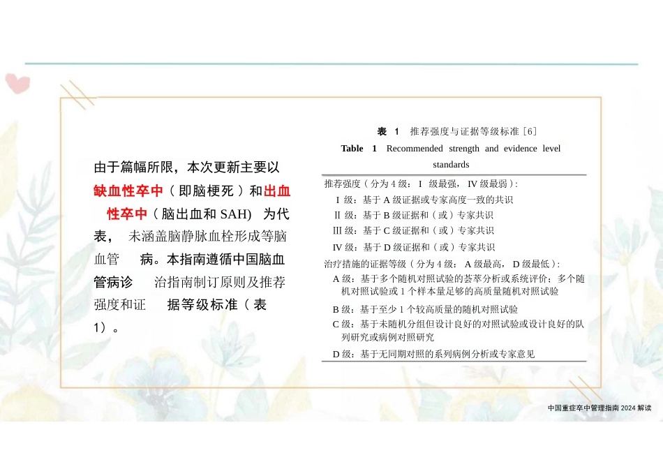 中国重症卒中管理指南2024解读_第3页