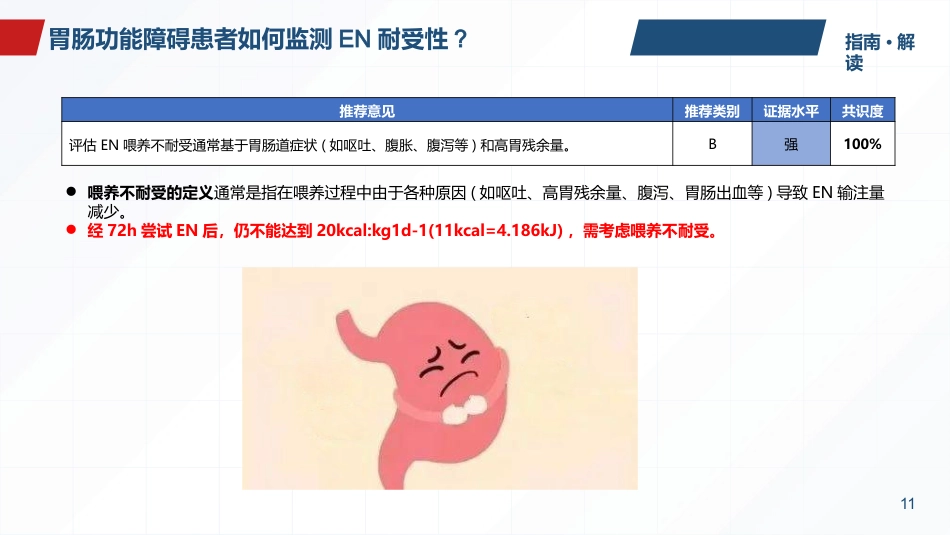 2025版本成人胃肠功能障碍患者营养治疗指南解读最终版_第11页
