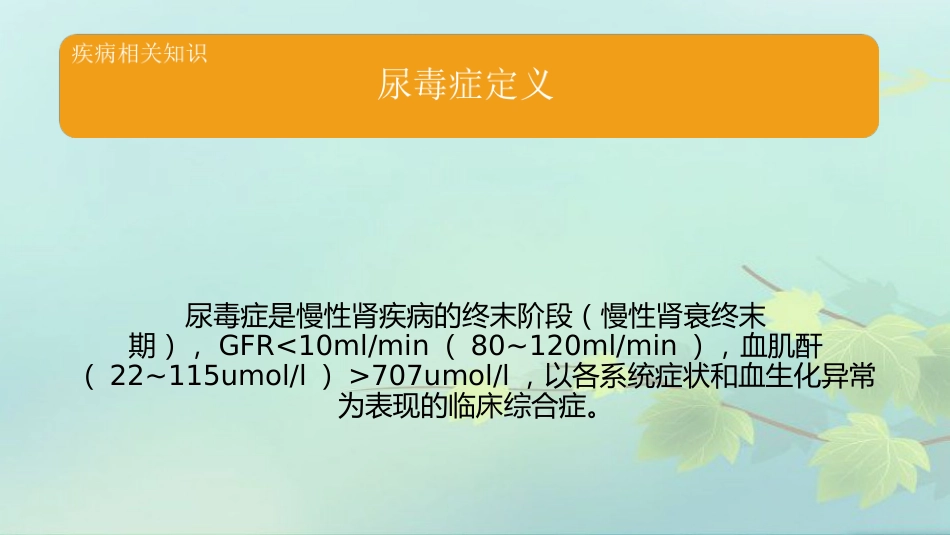 尿毒症护理查房PPT课件_第3页
