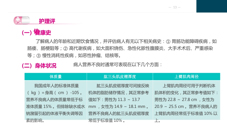 外科病人营养支持代谢的护理_第13页