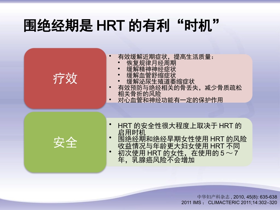 绝经相关激素补充治疗规范诊疗流程专家共识_第9页