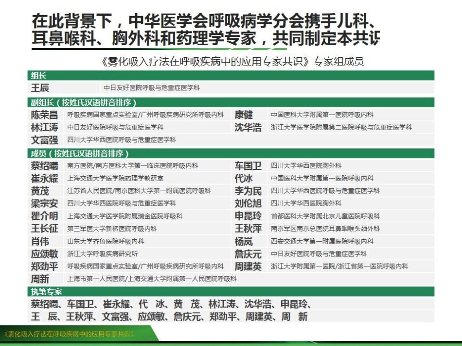 雾化吸入疗法在呼吸疾病中的应用专家共识_第11页