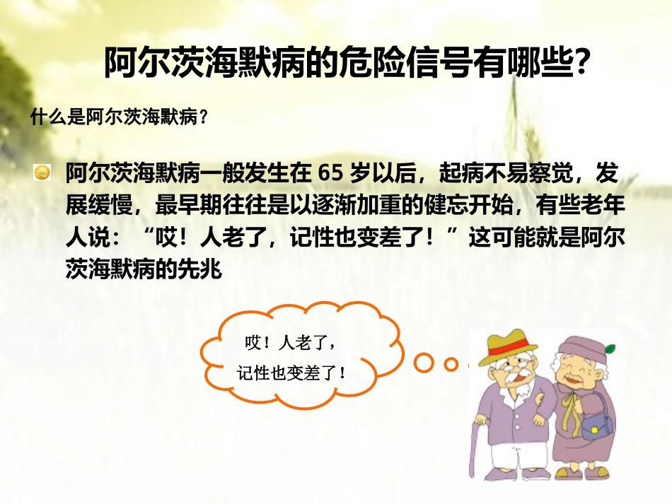 阿尔茨海默病健康讲座ppt_第13页