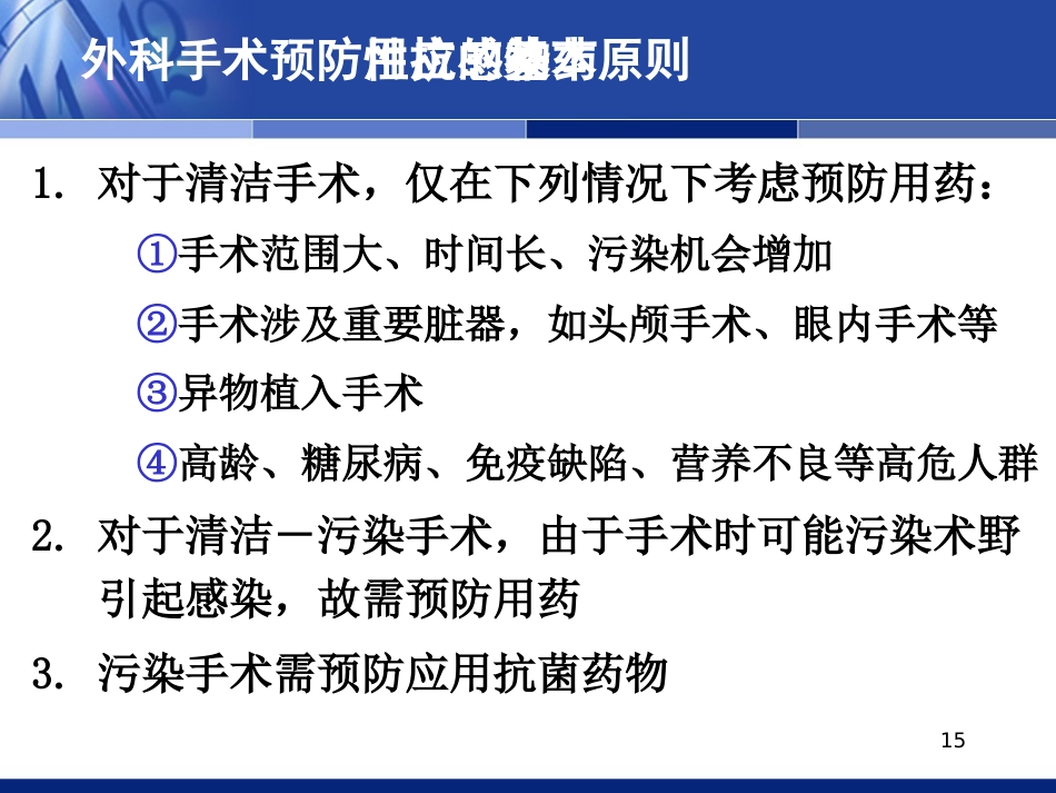 抗感染药物的合理应用（科内年）_第15页