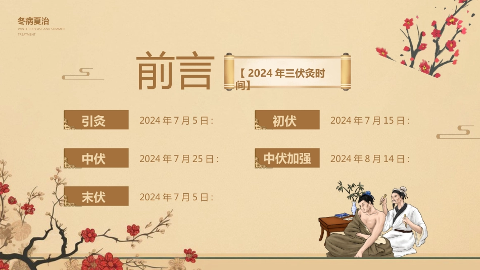 三伏灸养生-《中医疗法》专业图解风_第2页