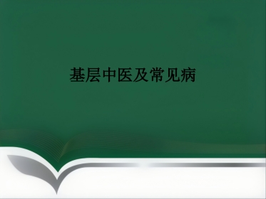基层中医及常见病ppt课件