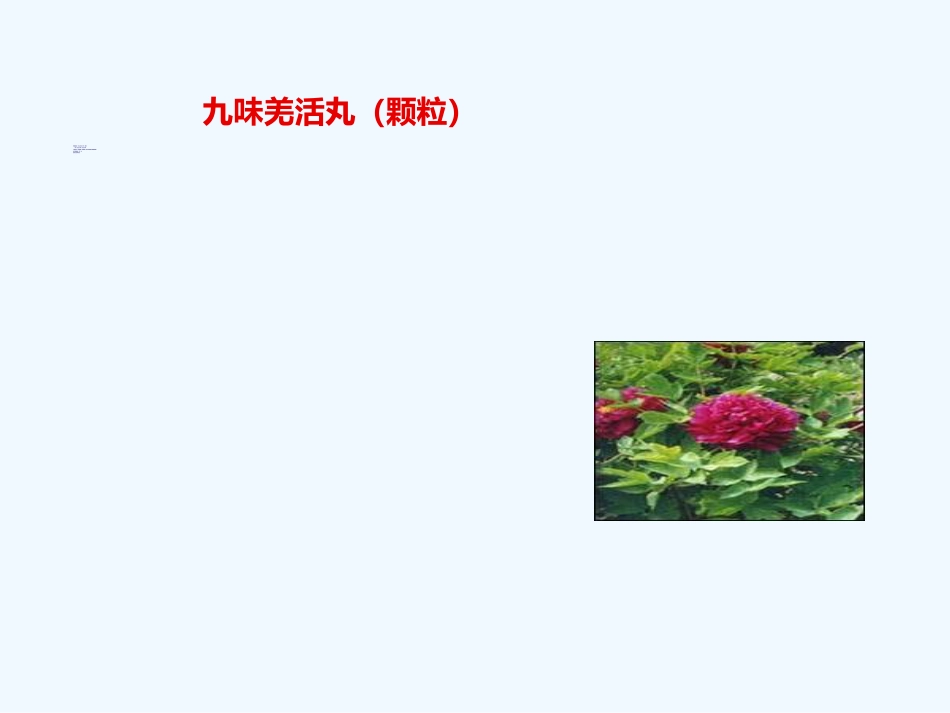 国家基本药物临床应用指南(中成药部分)_第15页
