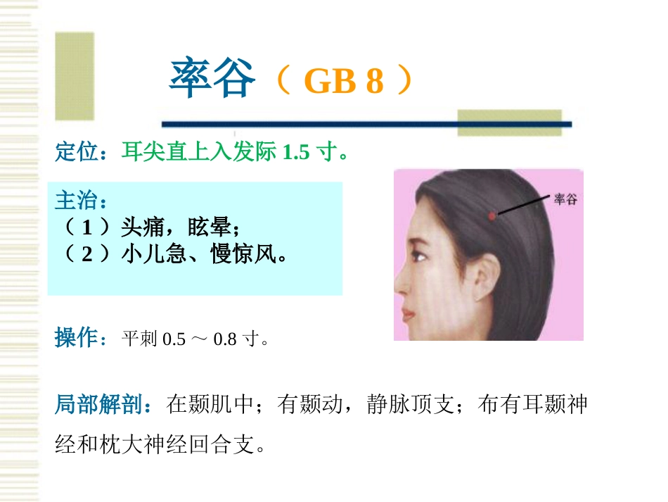 经络腧穴各论1足少阳胆经及其腧穴_第9页
