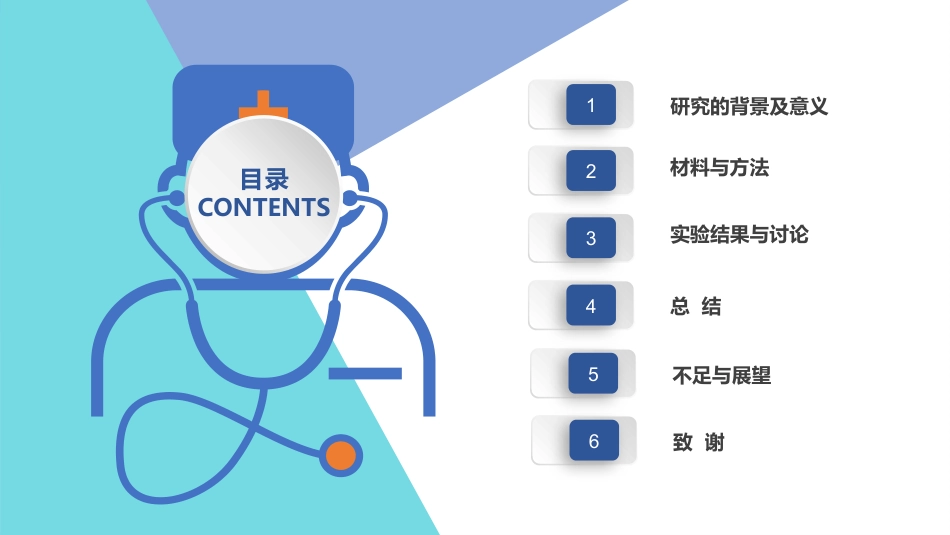 医学生实验设计大赛ppt模板_第2页