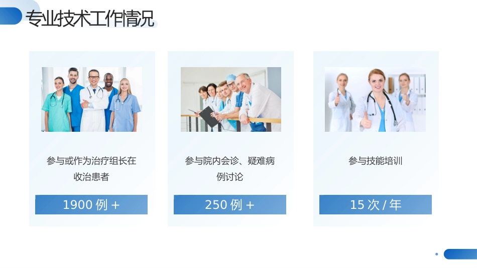 蓝色医生正高级职称晋升答辩报告PPT_第12页