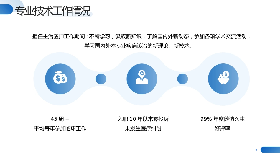 蓝色医生正高级职称晋升答辩报告PPT_第8页