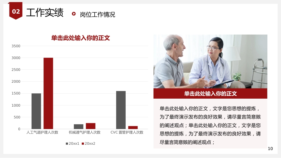 红色简约医学高级职称评审答辩报告PPT模板_第10页