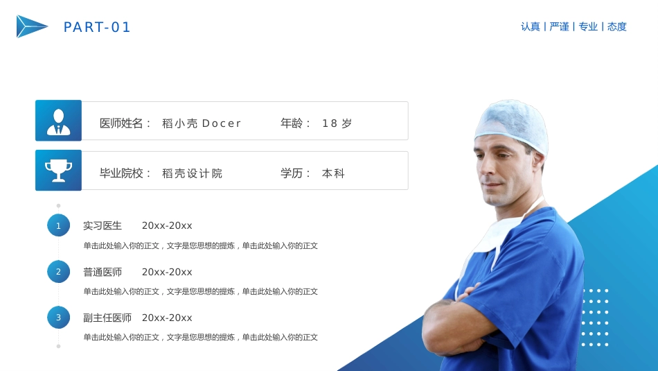高级职称评审医师资质晋升答辩述职报告PPT_第4页