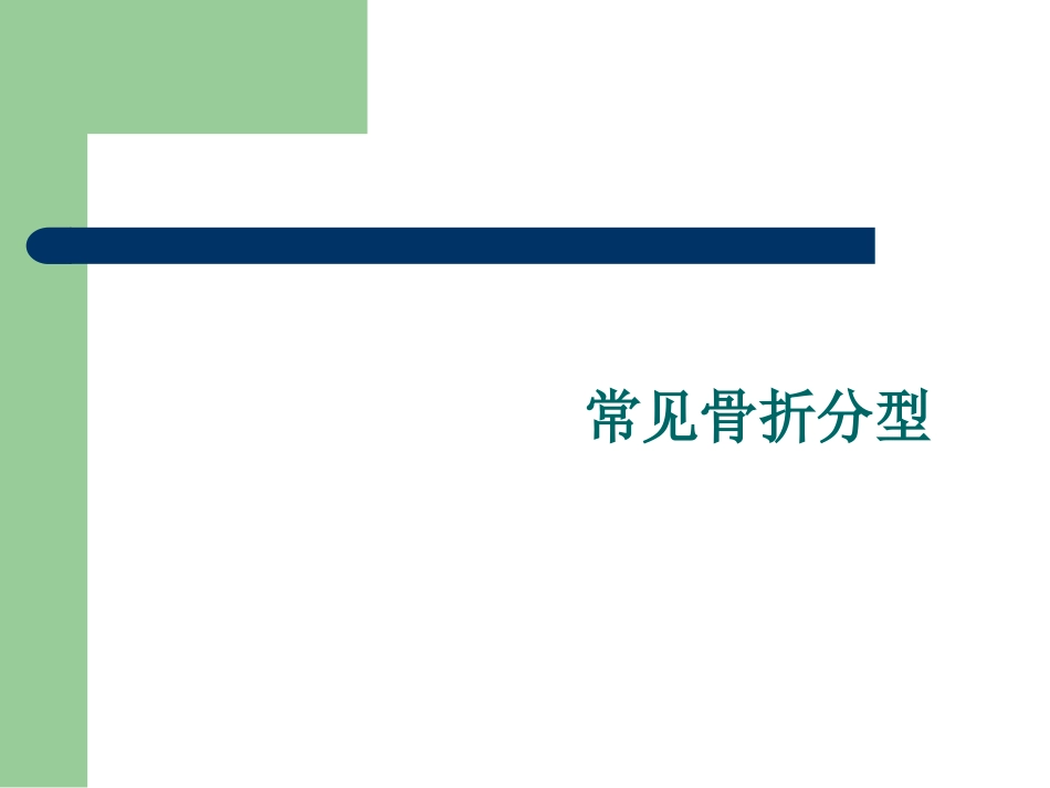 外科学：骨折分型_第1页