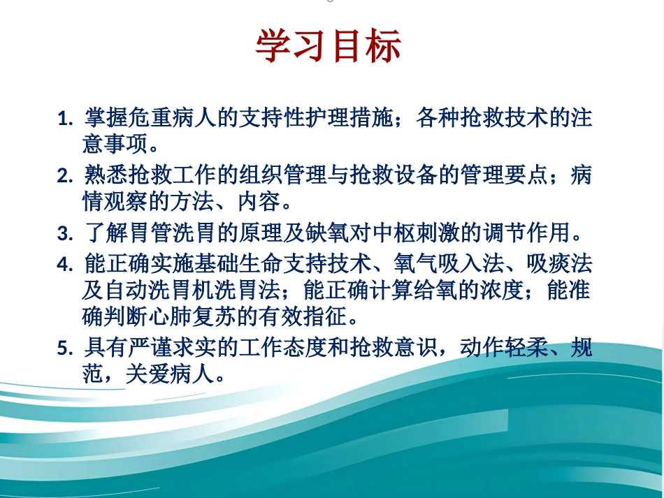 病情观察和危重病人的抢救技术 PPT课件_第2页