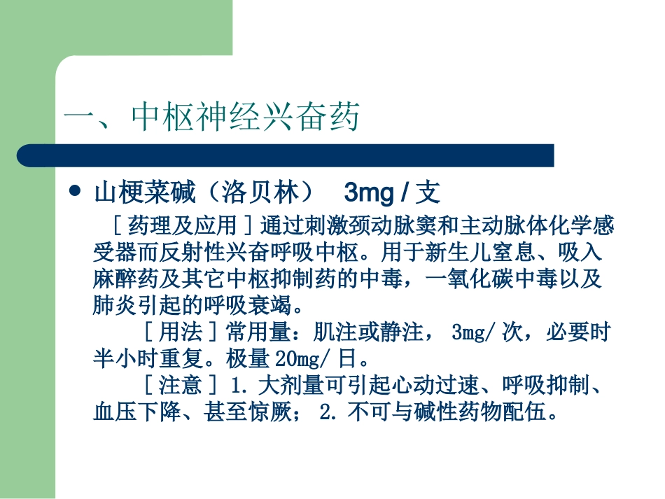 18种抢救药品 PPT课件_第3页