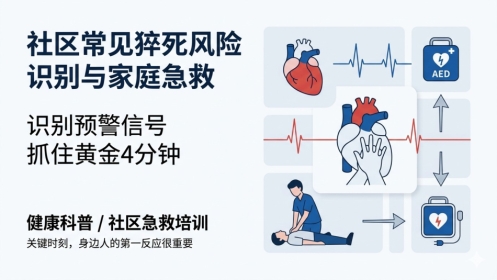 社区常见猝死风险识别与家庭急救