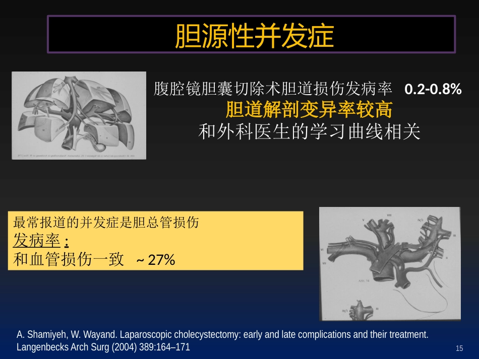 腹腔镜胆囊切除术后并发症的外科处理ppt课件_第14页