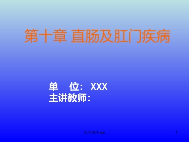 《直肠及肛门疾病》PPT课件