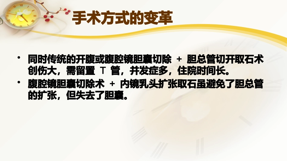 胆囊结石及胆管结石的微创治疗_第6页