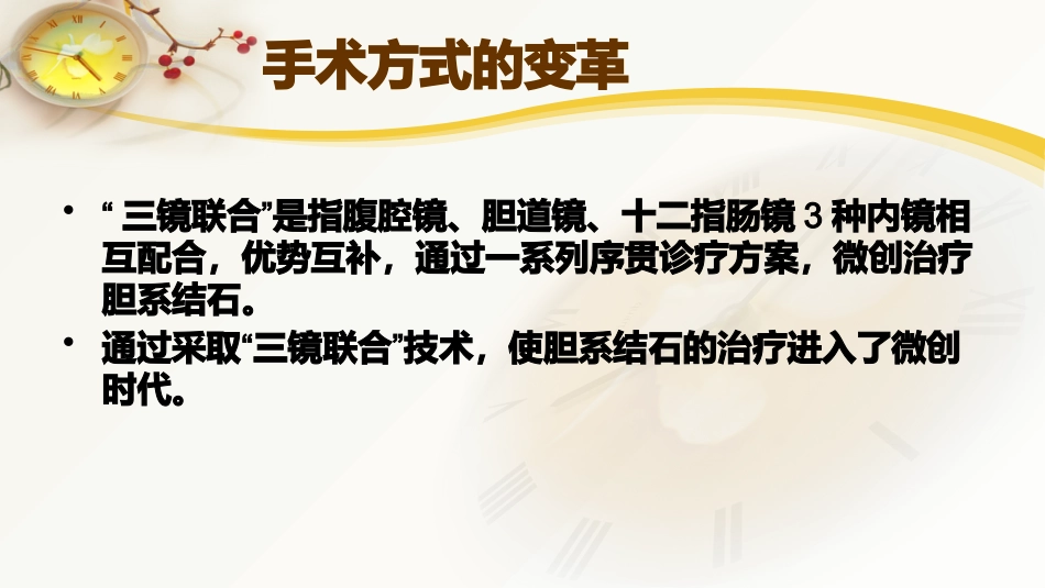 胆囊结石及胆管结石的微创治疗_第9页