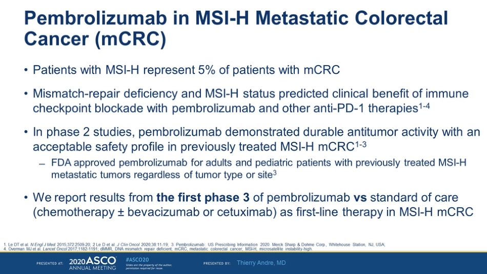 2020 ASCO结直肠癌mCRC 免疫治疗_第7页