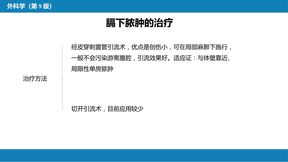 急性化脓性腹膜炎 第二节 腹腔脓肿_第9页