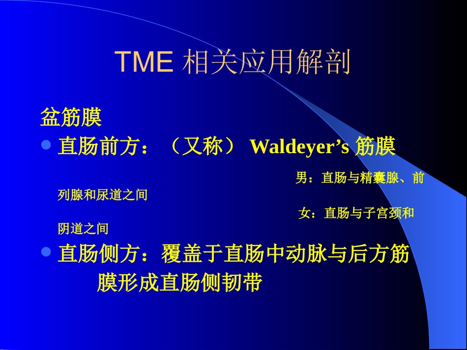 TME,直肠癌全系膜切除术_第7页
