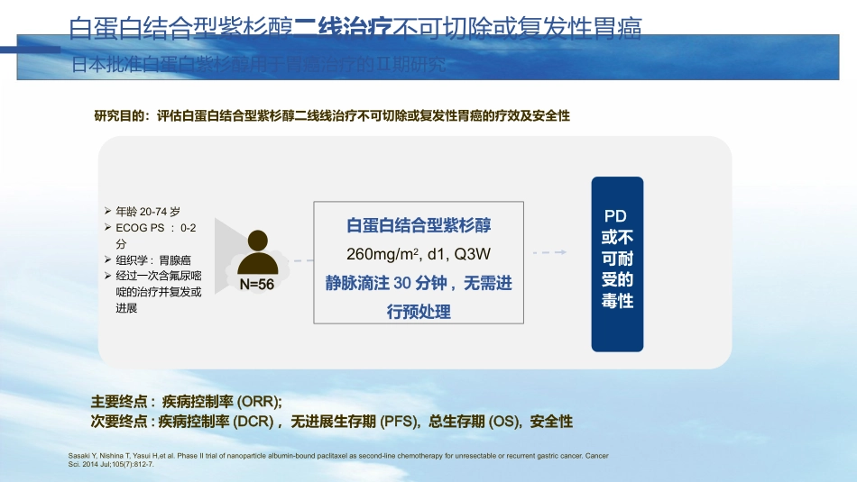 白蛋白紫杉醇在晚期胃癌中的应用_第11页
