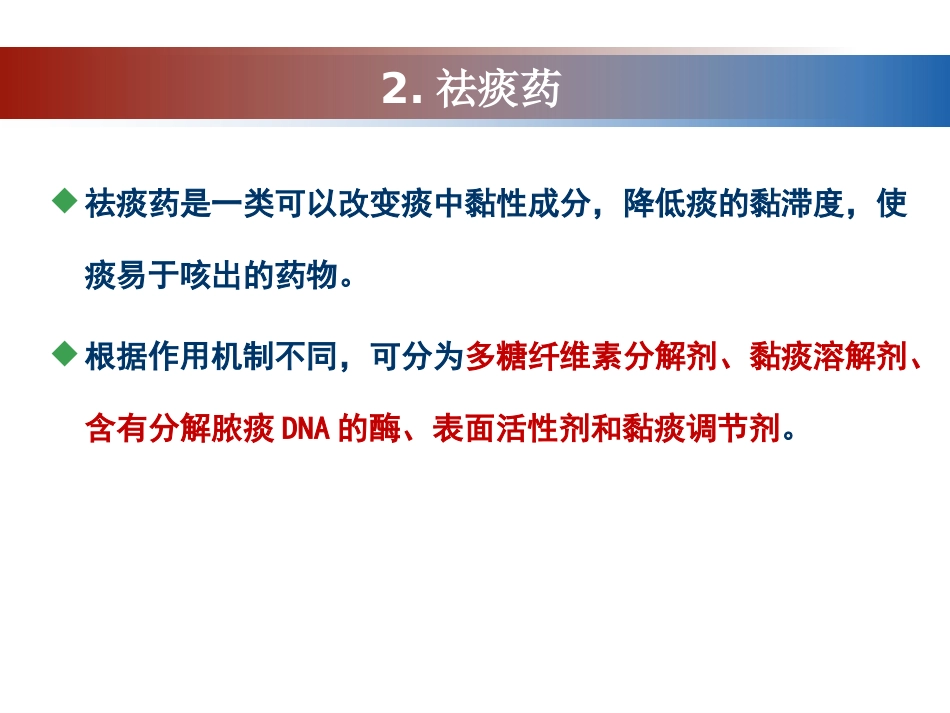 呼吸系统药物的分类介绍_第10页