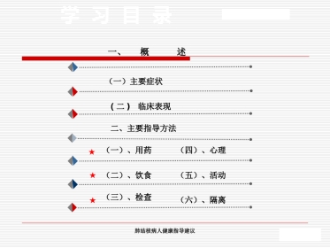 肺结核病人健康指导建议