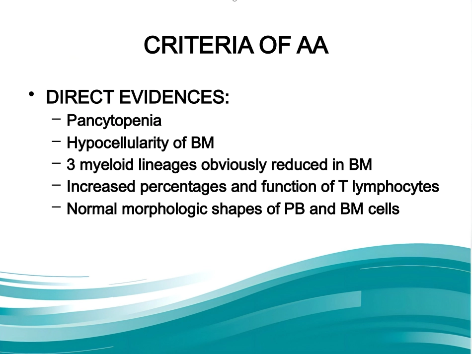 Aplastic anemia再生障碍性贫血-英文_第12页