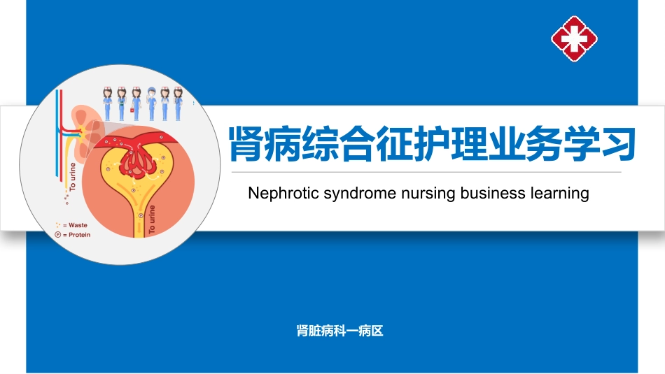 肾病综合征的护理业务学习课件_第1页