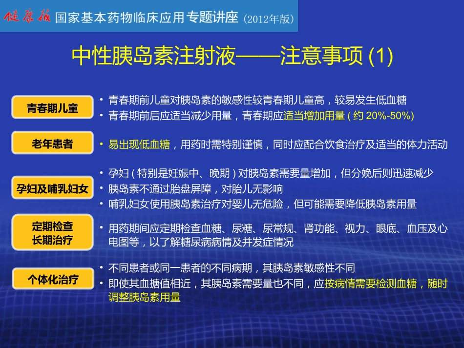 胰岛素的合理使用PPT课件_第13页