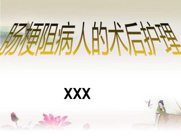 肠梗阻的术后护理ppt