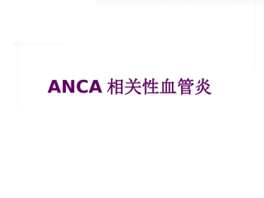 ANCA相关性血管炎