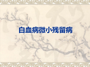白血病微小残留病灶