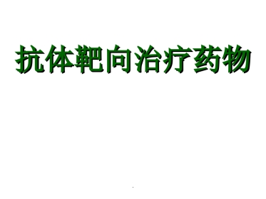 《抗体靶向治疗药物》
